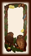 Owl mirror frame